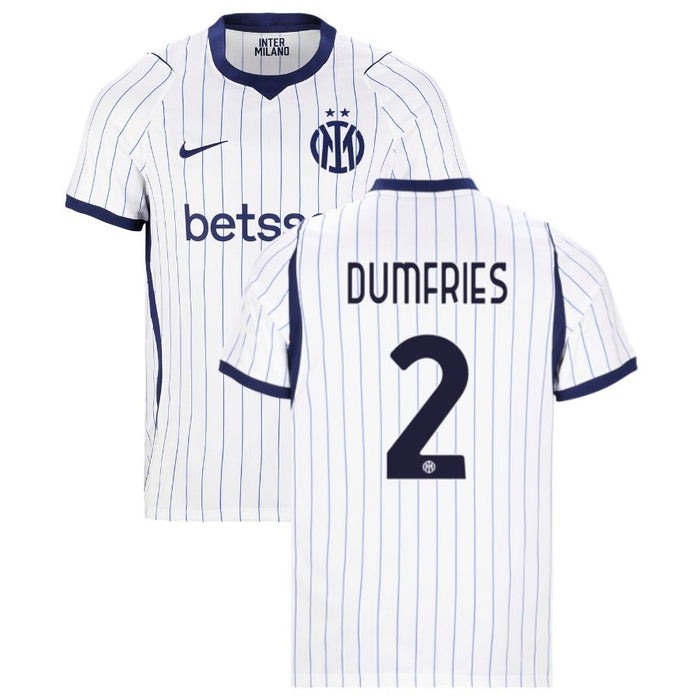 Maillot Inter Milan Dumfries Extérieur Homme 2026 2027 Pas Cher - 90+3 | Maillot de Foot Pas Cher 2026 2027