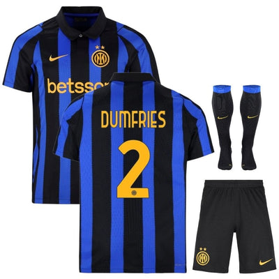 Kit Enfant Inter Milan Dumfries 2026 2027 Pas Cher - 90+3 | Maillot de Foot Enfant Pas Cher 2026 2027