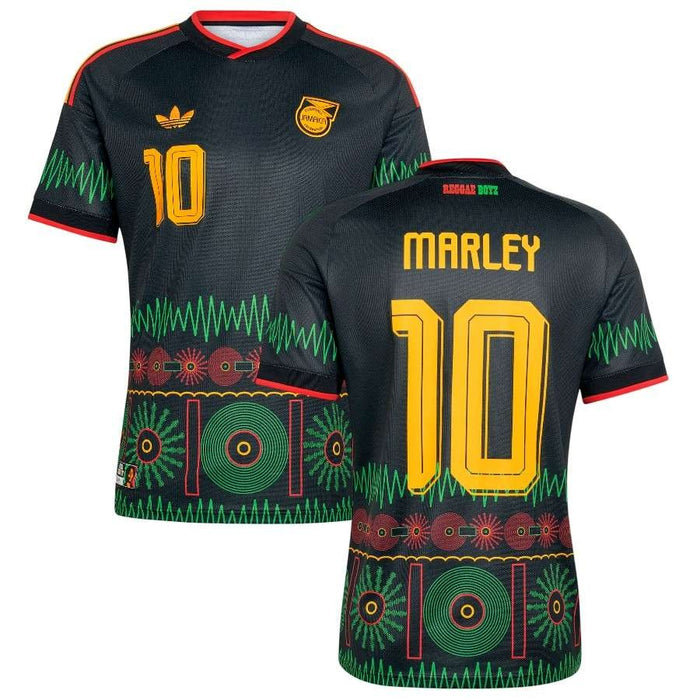 Maillot Jamaique x Bob Marley Extérieur Homme 2026 2027 Pas Cher - 90+3 | Maillot de Foot Pas Cher 2026 2027