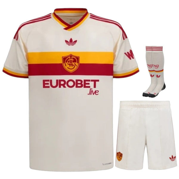 Maillot AS Roma 2026 2027 Pas Cher Maillot Kit Enfant - 90+3 - Maillot de Foot Pas Cher