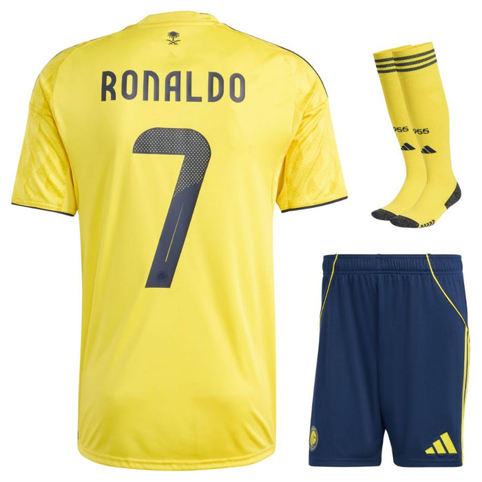 Kit Enfant Ronaldo Al Nassr 2026 2027 Pas Cher - 90+3 | Maillot de Foot Enfant Pas Cher 2026 2027