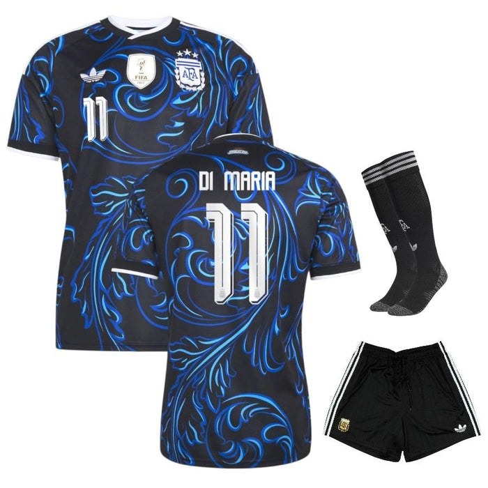 Kit Enfant Argentine Di Maria 3 étoiles 2026 2027 Pas Cher - 90+3 | Maillot de Foot Enfant Pas Cher 2026 2027