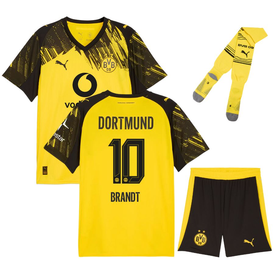 Maillot BVB Dortmund Brandt 2026 2027 Pas Cher Maillot Kit Enfant - 90+3 - Maillot de Foot Pas Cher