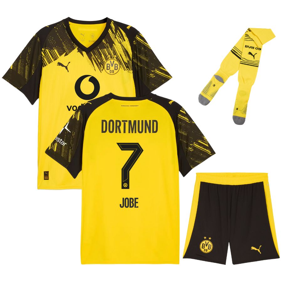 Maillot BVB Dortmund Jobe 2026 2027 Pas Cher Maillot Kit Enfant - 90+3 - Maillot de Foot Pas Cher