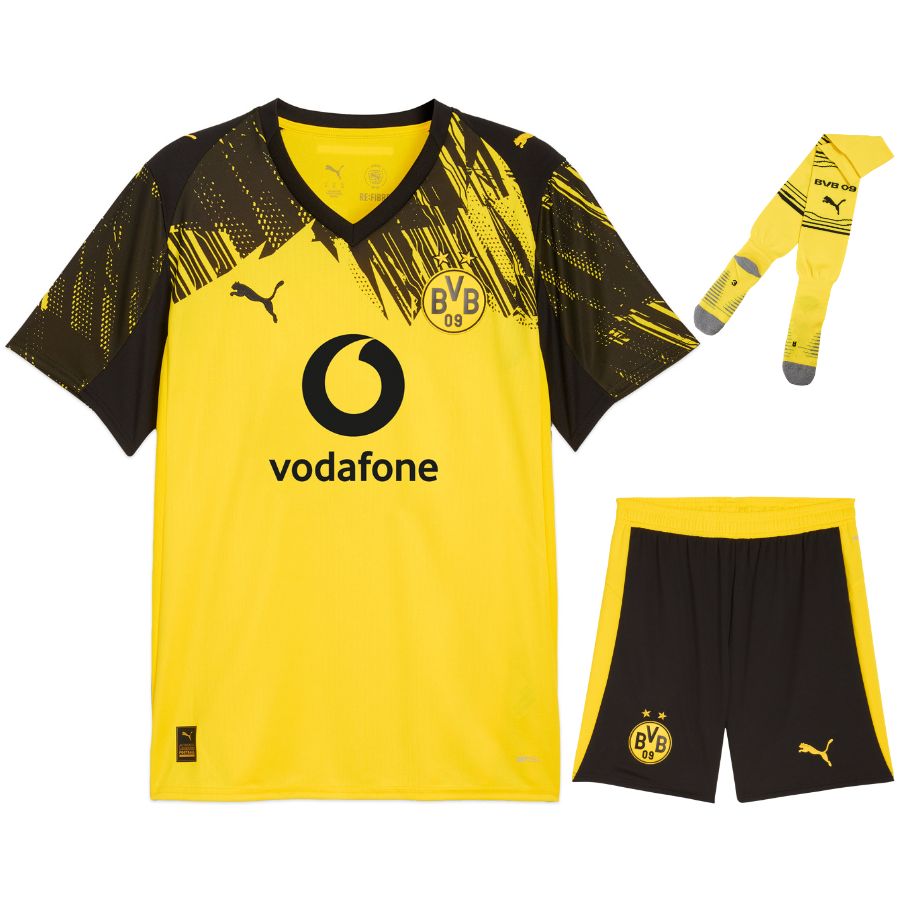 Maillot BVB Dortmund 2026 2027 Pas Cher Maillot Kit Enfant - 90+3 - Maillot de Foot Pas Cher