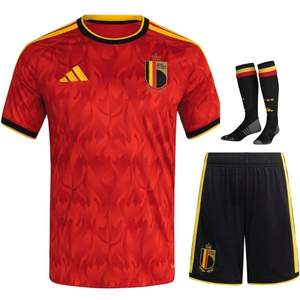 Maillot Belgique 2026 2027 Pas Cher Maillot Kit Enfant - 90+3 - Maillot de Foot Pas Cher