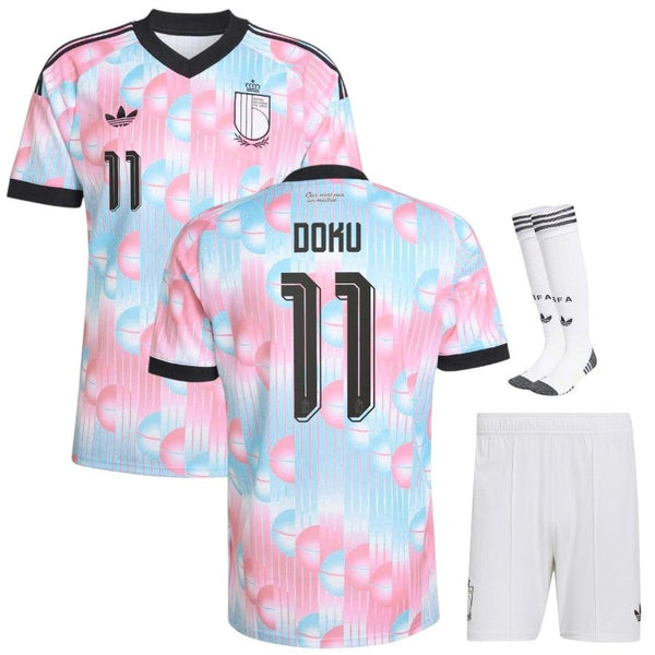 Maillot Belgique 2026 2027 Pas Cher Maillot Kit Enfant - 90+3 - Maillot de Foot Pas Cher
