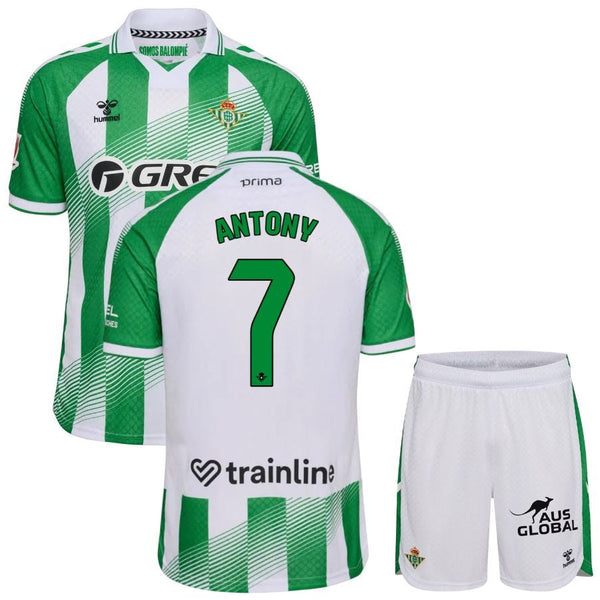 Maillot Betis Seville Antony 2026 2027 Pas Cher Maillot Kit Enfant - 90+3 - Maillot de Foot Pas Cher