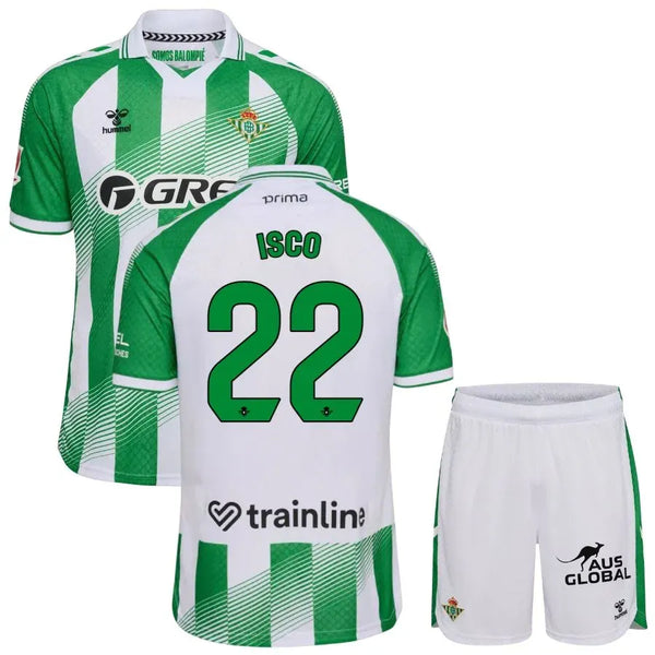 Maillot Betis Seville Isco 2026 2027 Pas Cher Maillot Kit Enfant - 90+3 - Maillot de Foot Pas Cher