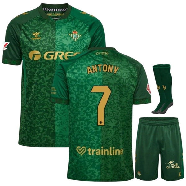 Maillot Betis Seville Antony 2026 2027 Pas Cher Maillot Kit Enfant - 90+3 - Maillot de Foot Pas Cher