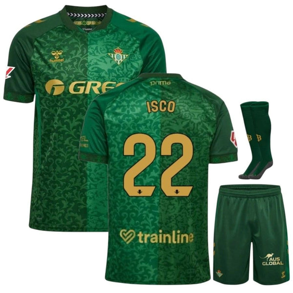 Maillot Betis Seville Isco 2026 2027 Pas Cher Maillot Kit Enfant - 90+3 - Maillot de Foot Pas Cher