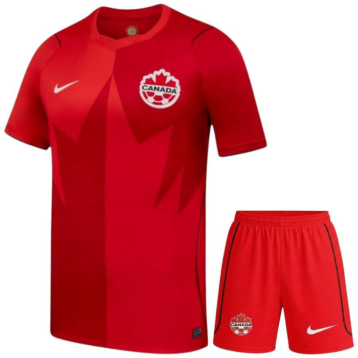 Kit Enfant Canada Coupe du Monde 2026 2027 Pas Cher - 90+3 | Maillot de Foot Enfant Pas Cher 2026 2027