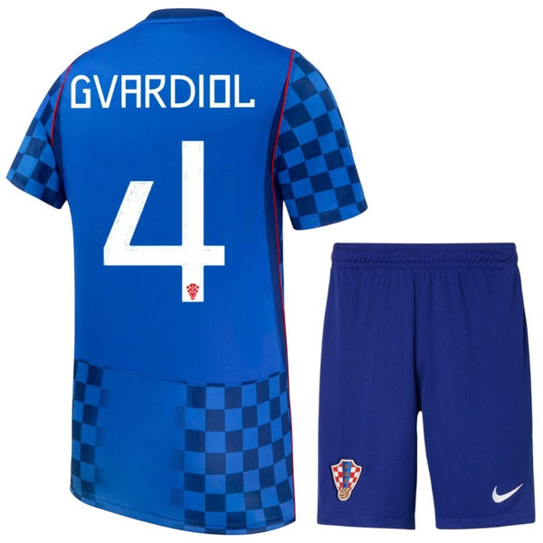 Maillot Croatie Gvardiol 2026 2027 Pas Cher Maillot Kit Enfant - 90+3 - Maillot de Foot Pas Cher