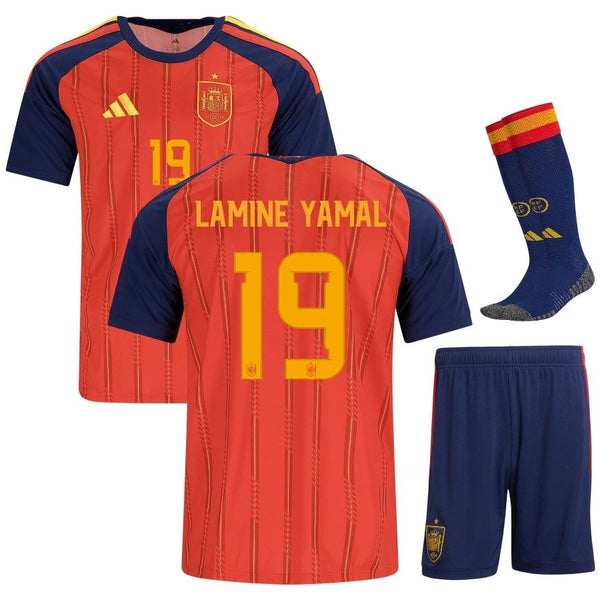 Maillot Espagne Lamine Yamal 2026 2027 Pas Cher Maillot Kit Enfant - 90+3 - Maillot de Foot Pas Cher