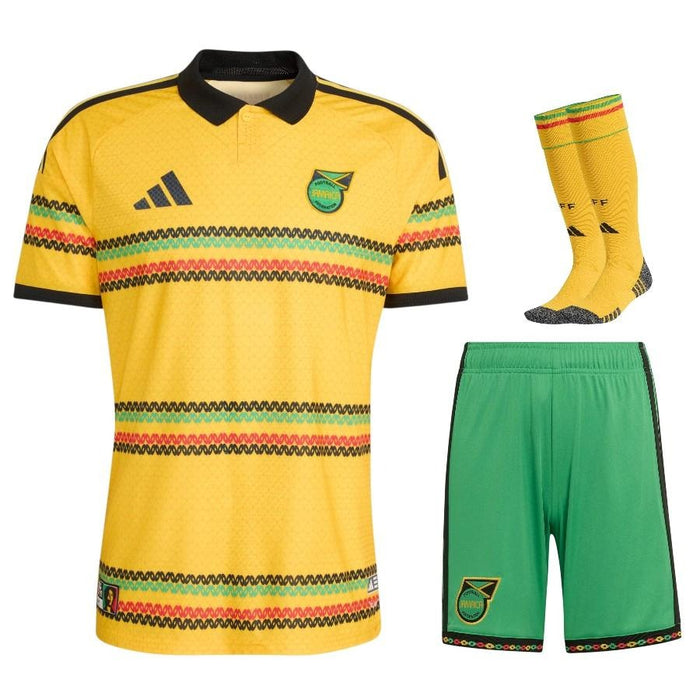Kit Enfant Jamaique x Bob Marley 2026 2027 Pas Cher - 90+3 | Maillot de Foot Enfant Pas Cher 2026 2027