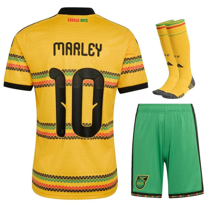 Kit Enfant Jamaique x Bob Marley 2026 2027 Pas Cher - 90+3 | Maillot de Foot Enfant Pas Cher 2026 2027