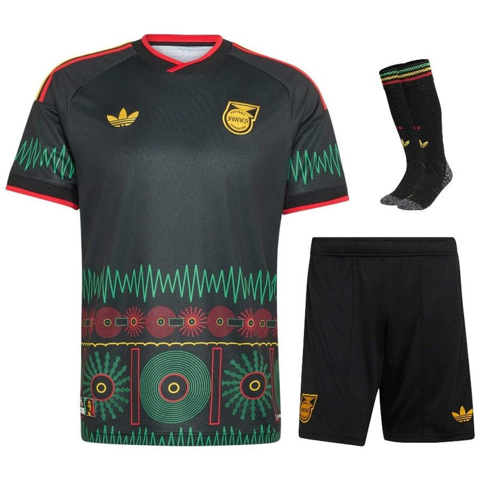 Kit Enfant Jamaique x Bob Marley 2026 2027 Pas Cher - 90+3 | Maillot de Foot Enfant Pas Cher 2026 2027