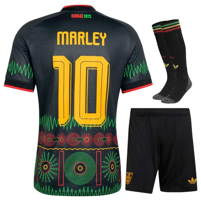 Kit Enfant Jamaique x Bob Marley 2026 2027 Pas Cher - 90+3 | Maillot de Foot Enfant Pas Cher 2026 2027