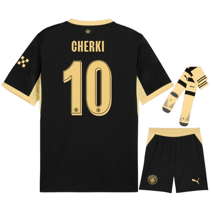 Kit Enfant Manchester City Cherki 2026 2027 Pas Cher - 90+3 | Maillot de Foot Enfant Pas Cher 2026 2027