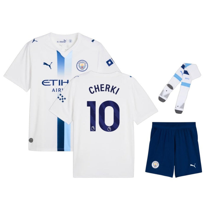 Kit Enfant Manchester City Cherki 2026 2027 Pas Cher - 90+3 | Maillot de Foot Enfant Pas Cher 2026 2027