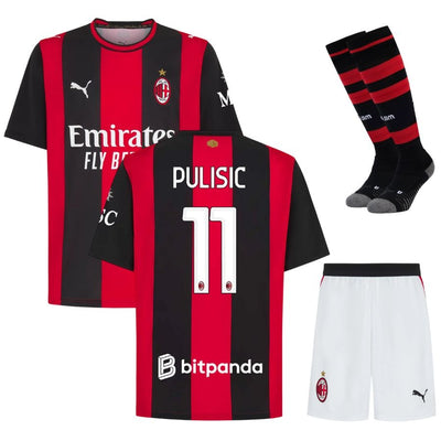 Kit Enfant Milan AC Pulisic 2026 2027 Pas Cher - 90+3 | Maillot de Foot Enfant Pas Cher 2026 2027