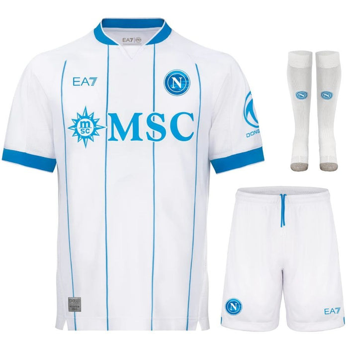 Kit Enfant Naples 2026 2027 Pas Cher - 90+3 | Maillot de Foot Enfant Pas Cher 2026 2027