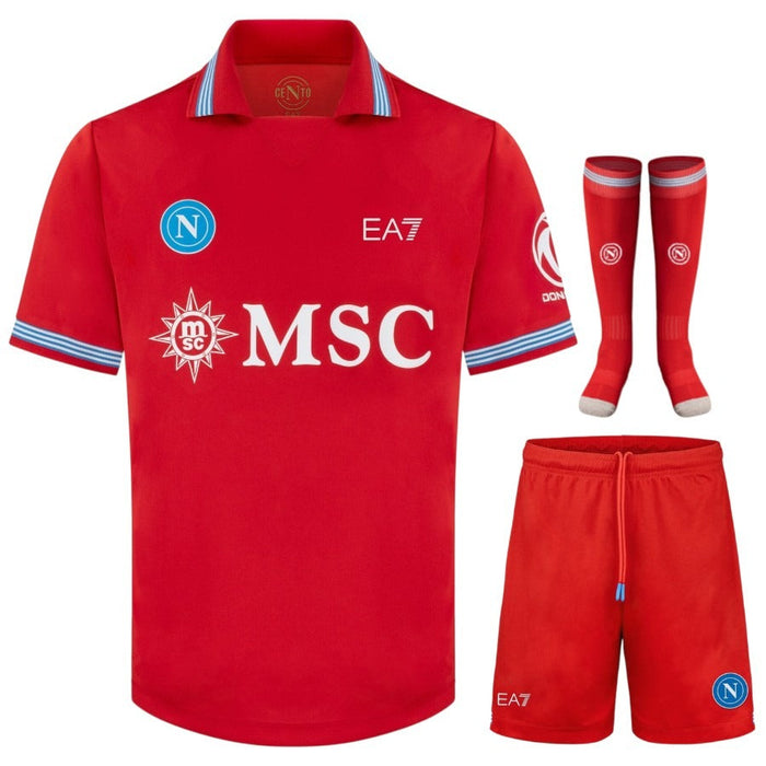 Kit Enfant Naples 2026 2027 Pas Cher - 90+3 | Maillot de Foot Enfant Pas Cher 2026 2027