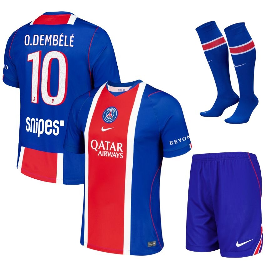Maillot PSG Dembele 2026 2027 Pas Cher Maillot Kit Enfant - 90+3 - Maillot de Foot Pas Cher