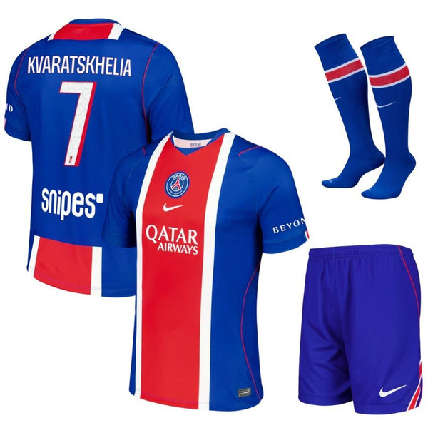 Maillot PSG Kvaratskhelia 2026 2027 Pas Cher Maillot Kit Enfant - 90+3 - Maillot de Foot Pas Cher