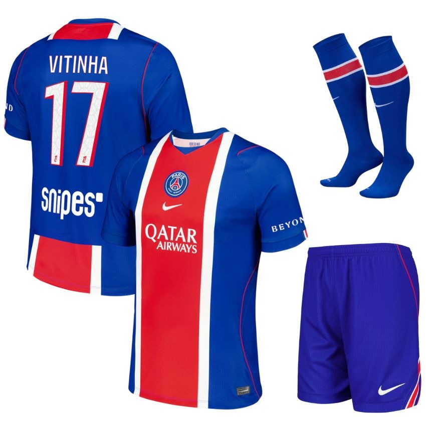 Maillot PSG Vitinha 2026 2027 Pas Cher Maillot Kit Enfant - 90+3 - Maillot de Foot Pas Cher