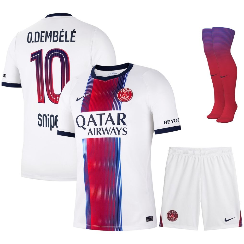 Maillot PSG O.Dembele 2026 2027 Pas Cher Maillot Kit Enfant - 90+3 - Maillot de Foot Pas Cher