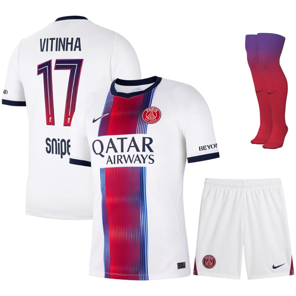 Maillot PSG Vitinha 2026 2027 Pas Cher Maillot Kit Enfant - 90+3 - Maillot de Foot Pas Cher