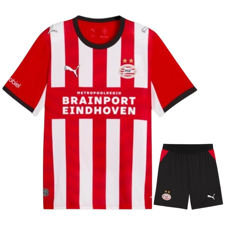 Maillot Eindhoven 2026 2027 Pas Cher Maillot Kit Enfant - 90+3 - Maillot de Foot Pas Cher