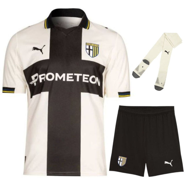 Maillot Parme Calcio 1913 2026 2027 Pas Cher Maillot Kit Enfant - 90+3 - Maillot de Foot Pas Cher