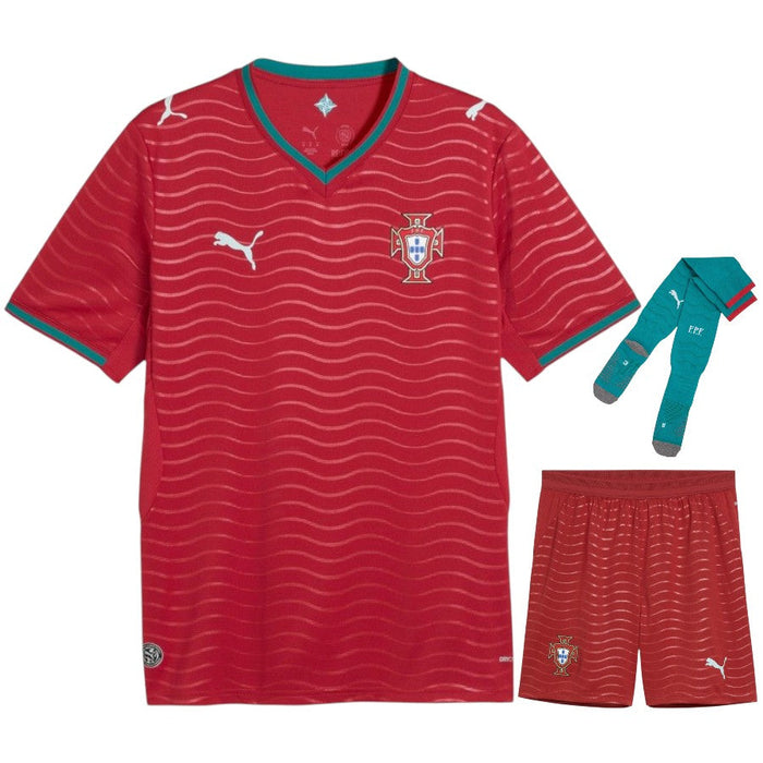 Kit Enfant Portugal 2026 2027 Pas Cher - 90+3 | Maillot de Foot Enfant Pas Cher 2026 2027