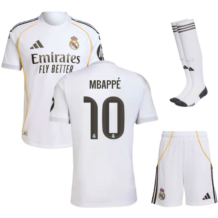 Kit Enfant Mbappe Real Madrid 2026 2027 Pas Cher - 90+3 | Maillot de Foot Enfant Pas Cher 2026 2027