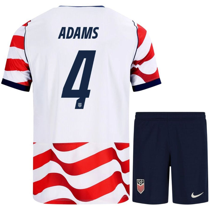 Kit Enfant USA Adams Coupe du Monde 2026 2027 Pas Cher - 90+3 | Maillot de Foot Enfant Pas Cher 2026 2027