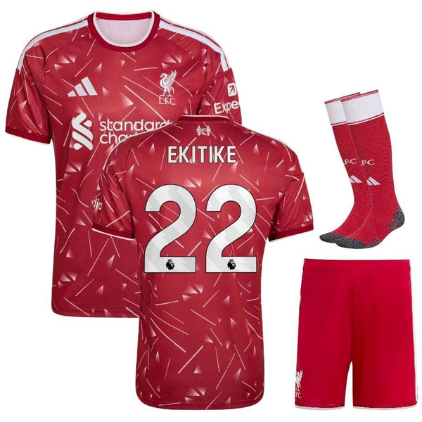 Maillot Liverpool Ekitike 2026 2027 Pas Cher Maillot Kit Enfant - 90+3 - Maillot de Foot Pas Cher