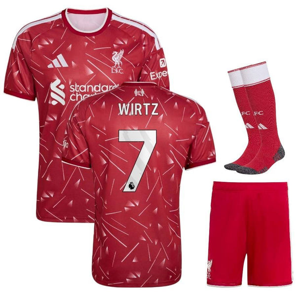 Maillot Liverpool Wirtz 2026 2027 Pas Cher Maillot Kit Enfant - 90+3 - Maillot de Foot Pas Cher