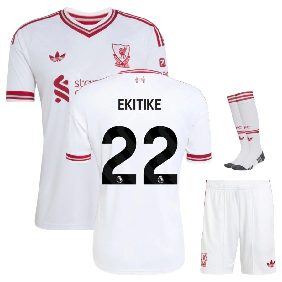 Maillot Liverpool Ekitike 2026 2027 Pas Cher Maillot Kit Enfant - 90+3 - Maillot de Foot Pas Cher