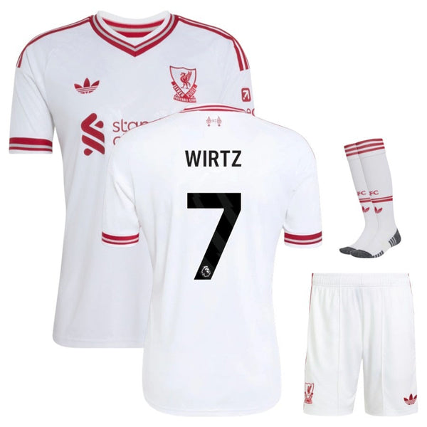 Maillot Liverpool Wirtz 2026 2027 Pas Cher Maillot Kit Enfant - 90+3 - Maillot de Foot Pas Cher