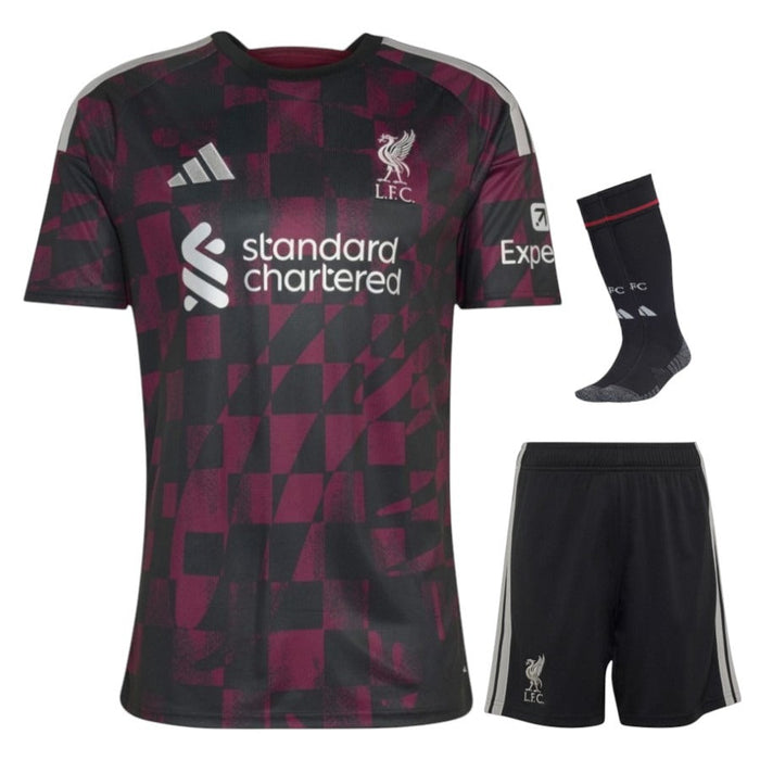 Kit Enfant Liverpool 2026 2027 Pas Cher - 90+3 | Maillot de Foot Enfant Pas Cher 2026 2027