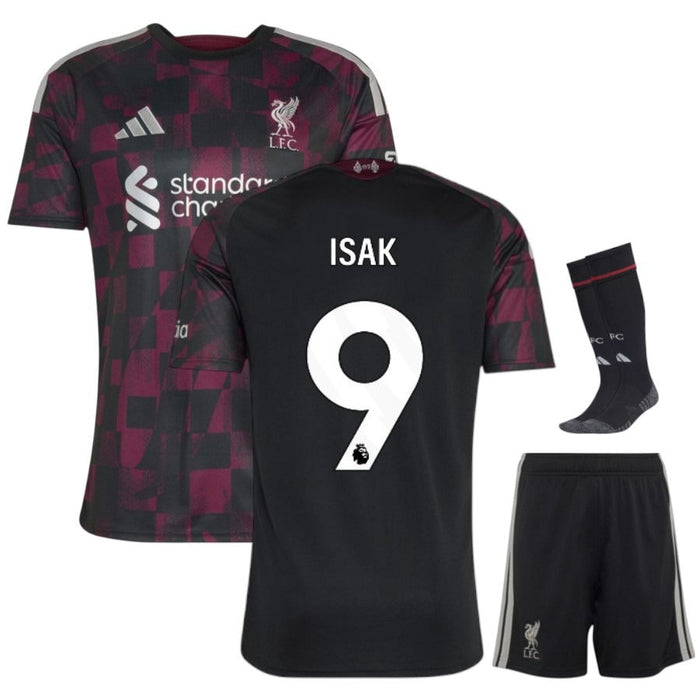 Kit Enfant Liverpool Isak 2026 2027 Pas Cher - 90+3 | Maillot de Foot Enfant Pas Cher 2026 2027