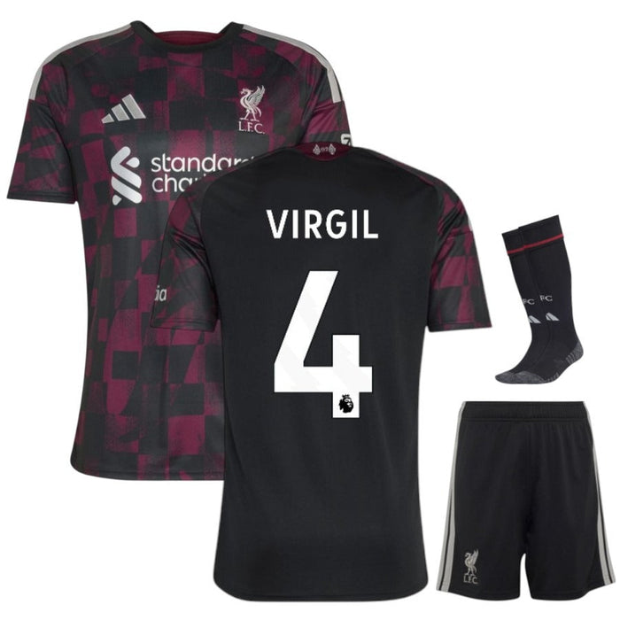 Kit Enfant Liverpool Virgil 2026 2027 Pas Cher - 90+3 | Maillot de Foot Enfant Pas Cher 2026 2027