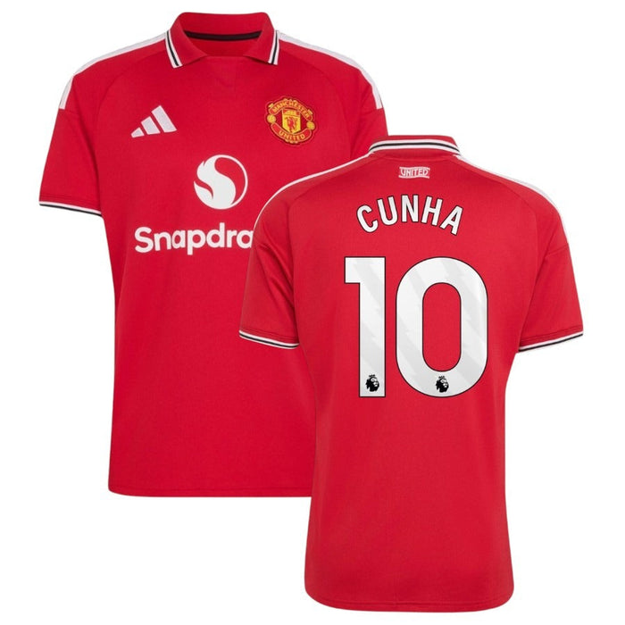 Maillot Manchester United Cunha Domicile Homme 2026 2027 Pas Cher - 90+3 | Maillot de Foot Pas Cher 2026 2027