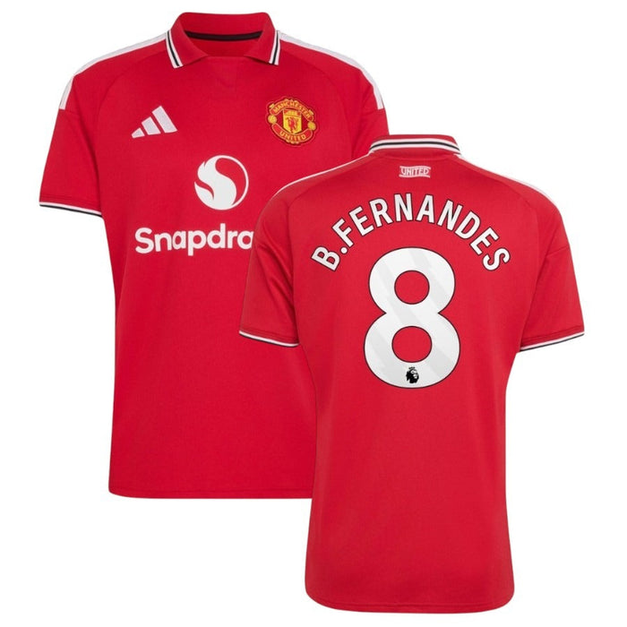 Maillot Manchester United Fernandes Domicile Homme 2026 2027 Pas Cher - 90+3 | Maillot de Foot Pas Cher 2026 2027