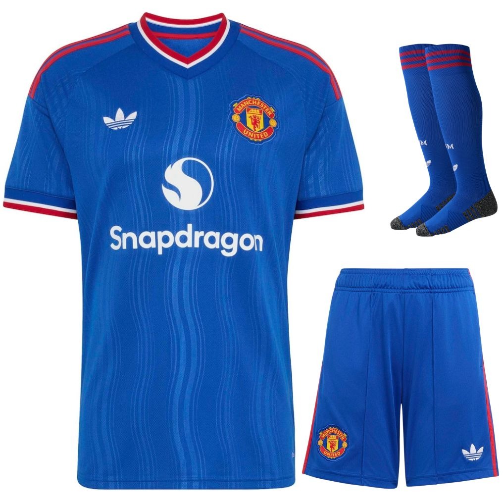 Maillot Manchester United 2026 2027 Pas Cher Maillot Kit Enfant - 90+3 - Maillot de Foot Pas Cher