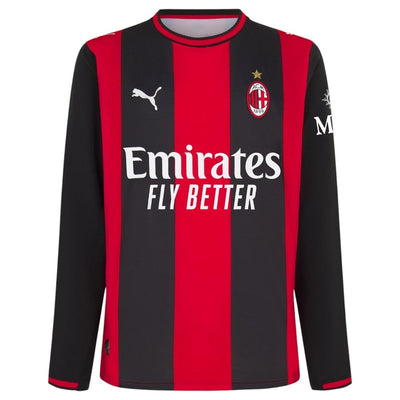 Maillot AC Milan Manches Longues Homme 2026 2027 Pas Cher - 90+3 | Maillot Foot Manches Longues Pas Cher