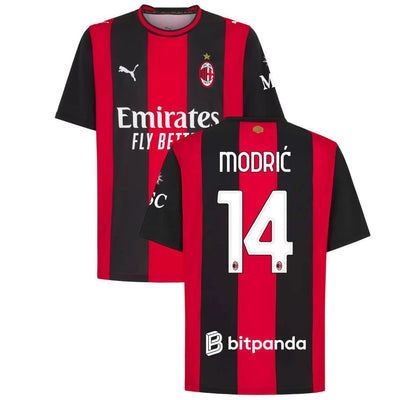Maillot Milan AC Modric Domicile Homme 2026 2027 Pas Cher - 90+3 | Maillot de Foot Pas Cher 2026 2027