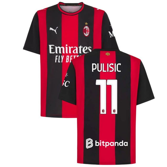 Maillot Milan AC Pulisic Domicile Homme 2026 2027 Pas Cher - 90+3 | Maillot de Foot Pas Cher 2026 2027